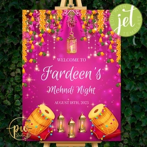 Cartello di benvenuto Mehendi e arredamento Mehndi, poster Mendhi come arredamento Mehndi, cartello di benvenuto Mehndi arredamento Mendhi, cartelli Mehndi come cartello di benvenuto Mendhi