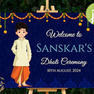 Dhoti function welcome signs & dothi function decor, Dhoti function poster, Dhoti ceremony signs as dothi ceremony welcome boards