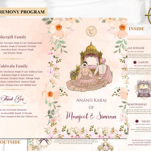 Sikh Wedding guide & Sikh ceremony programs Punjabi, Sikh wedding programs Anand Karaj guides, Sikh ceremony guide Anand Karaj Program Sikh image 6