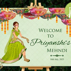 Mehndi signs as Mendhi welcome sign, Mehndi Welcome Sign decor Mendhi Sign, Mehendi welcome sign & Mehndi decor, Mendhi poster Mendhi decor