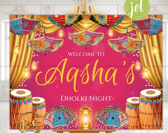 Dholak Welcome signs as Dholki Welcome Signs, Dholak Night signs as Punjabi Dholki signs, Muslim Dholki Decor signs & Dholki Night Signs