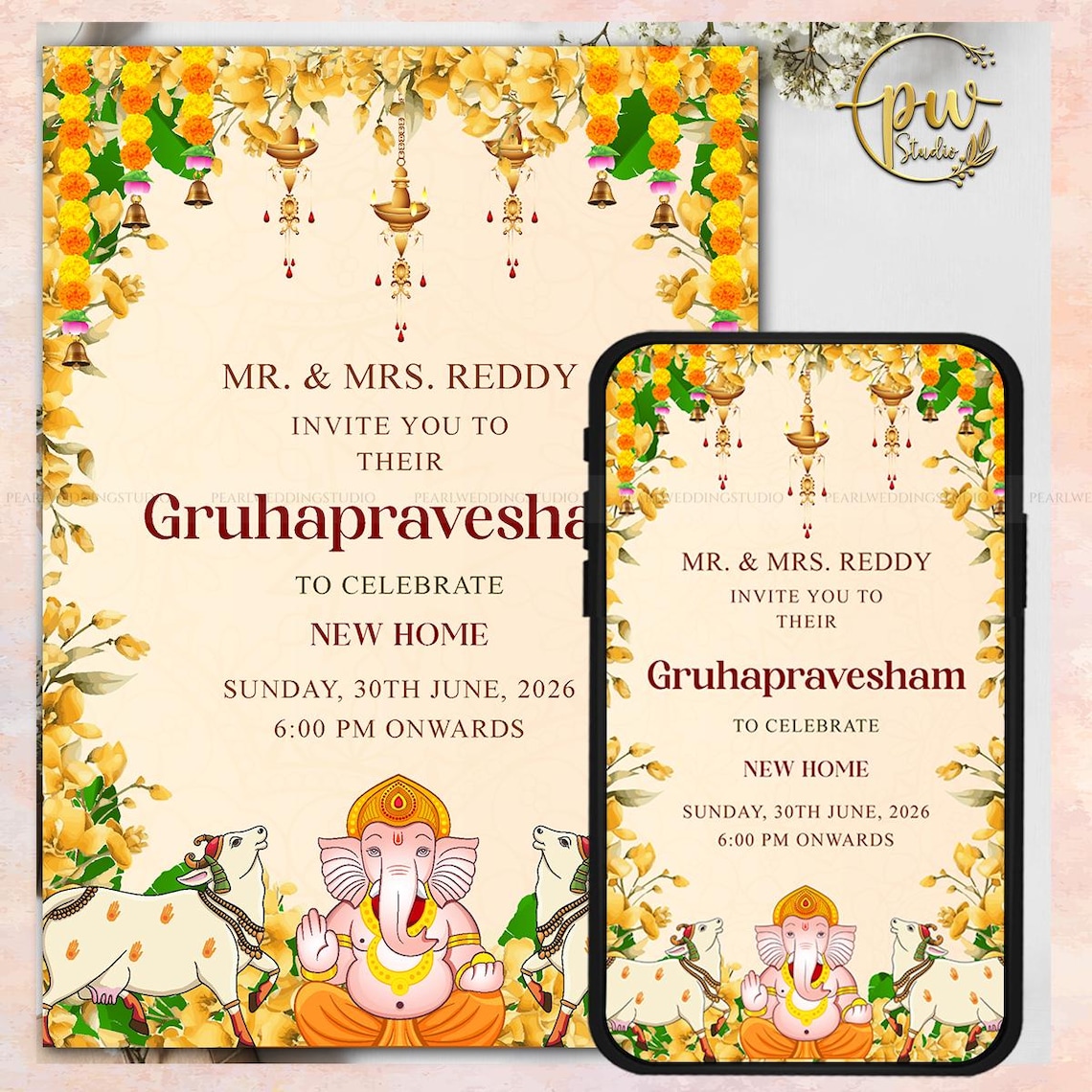 Indian Housewarming Invitation as Tamil Housewarming Invite Telugu ...
