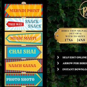 Mehndi Welcome signs as Dholki decor, Haldi decor as Sangeet decor, Mehndi decor & Mehndi Signs, Mehendi decor as Indian wedding decor signs