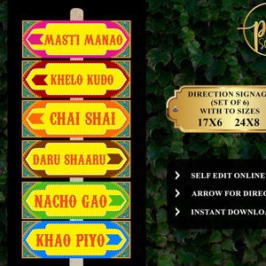 Mehndi Signages Mela as Indian or Pakistani Welcome Sign Indian, Quirky Signs Carnival & Wedding Welcome sign, Desi decor Mendhi Welcome