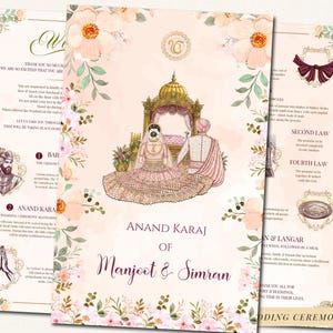 Guide de mariage sikh et programmes de cérémonies sikhes en pendjabi, programmes de mariages sikhs Anand Karaj guides, guide de cérémonies sikhes Anand Karaj Program Sikh