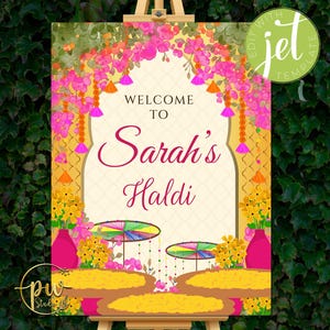 Haldi decor as Pithi welcome signs, Haldi Welcome Signs as Haldi welcome board, Welcome to Haldi Signs & Haldi decoration as Haldi posters