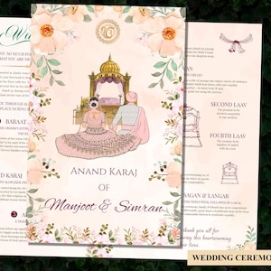 Sikh Hochzeitsführer & Sikh Zeremonienprogramme Punjabi, Sikh Hochzeitsprogramme Anand Karaj führt, Sikh Zeremonienführer Anand Karaj Programm Sikh