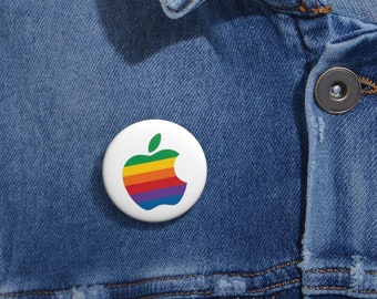 その他 Vintage Apple Logo Pin Vintage Apple Macintosh Logo Pin: Retro Tech Collectible - Etsy