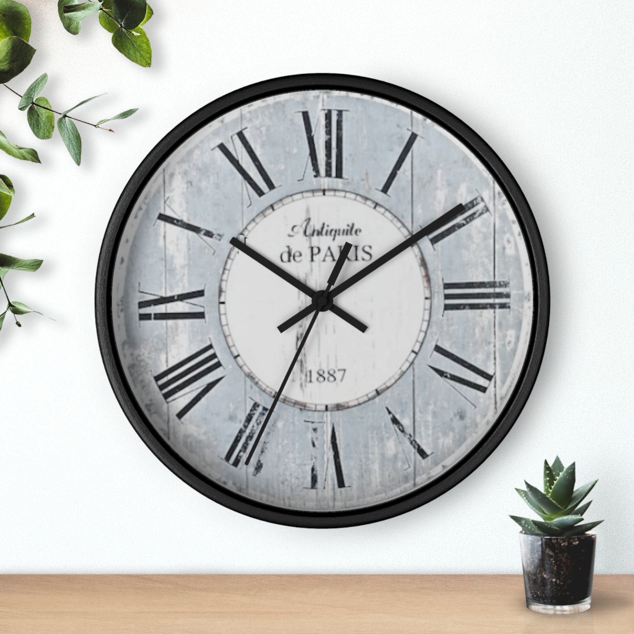 Antique Design Wall Clock Paris Wall Clock French Wall Clock White Wall 