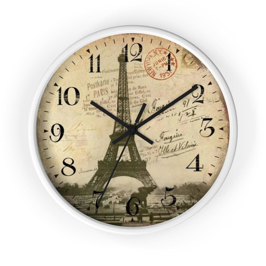 French Wall Clock, Antique Design Wall Clock, Paris Wall Clock, French