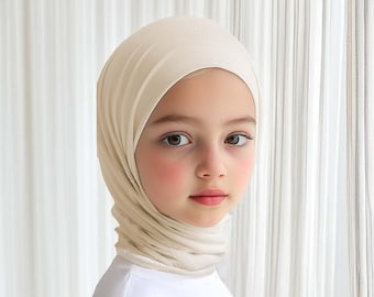 Sporty Butterscotch Bliss FitWrap Hijab: Instant Jersey Hijab