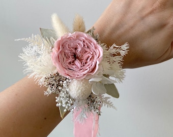 DUSTY PINK Wrist Corsage