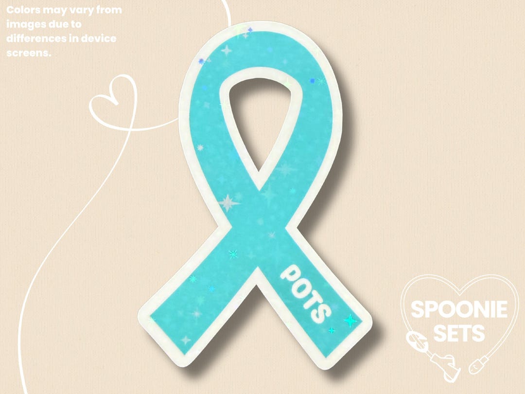 POTS Awareness Ribbon Sticker: Dysautonomia Awareness Decal - Etsy