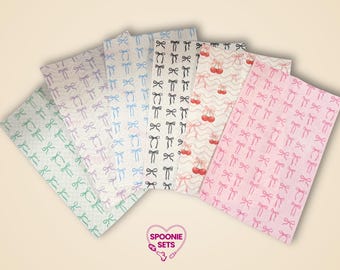Coquette Tubie Tape | Pink, Purple, Blue & Green Bows