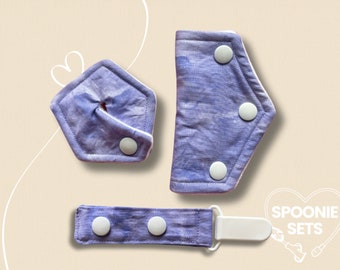 Tubie Pad, Port Cover, Tubie Clip - Purple Watercolor