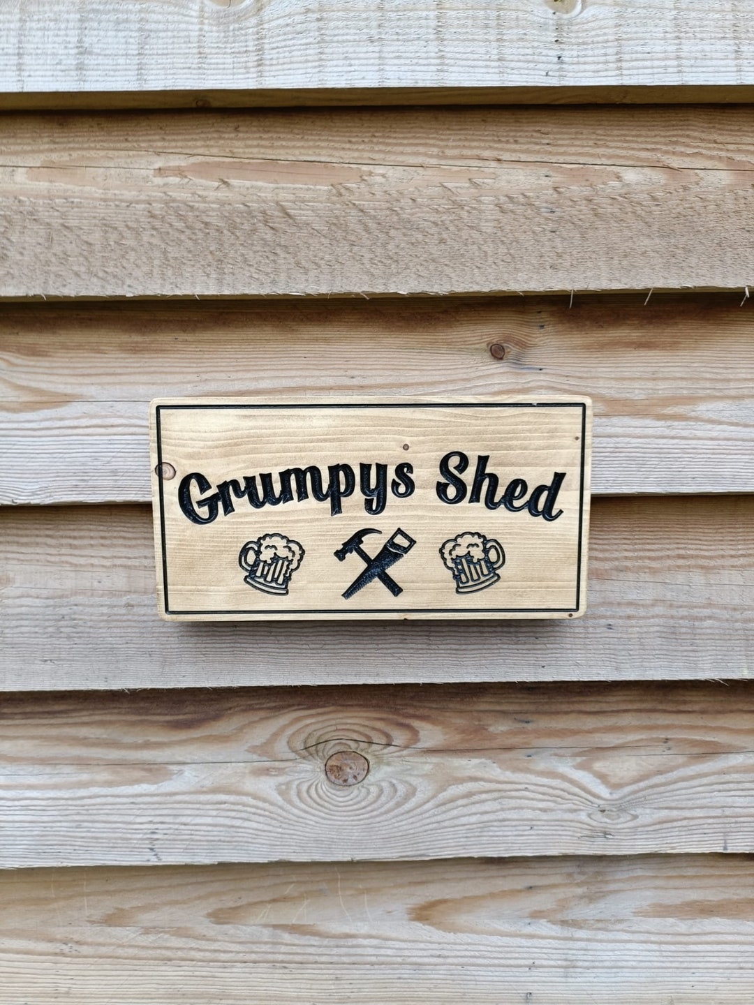 Grumpys Shed Sign Pine, Man Cave Sign, Shed Plaques, Funny Plaque - Etsy