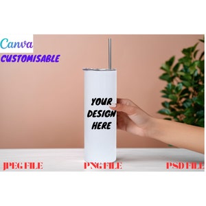 20Oz Tumbler Mockups , Canva Tumbler Template Drag and Drop , Tumbler Canva Mockup 20oz