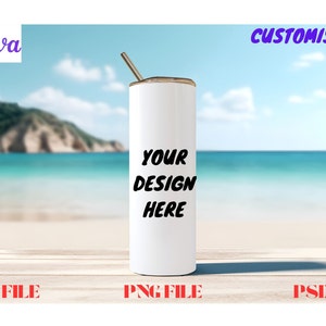 Beautiful Natural Tumbler Mockups 20Oz , Canva Tumbler Template Drag and Drop , Tumbler Canva Mockup 20oz