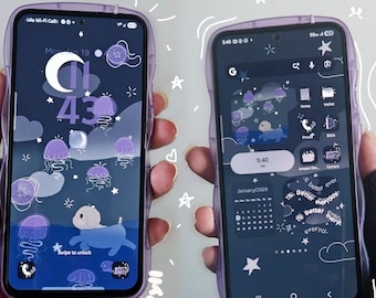 Midnight Glow 》 theme pack for iOS/ Android