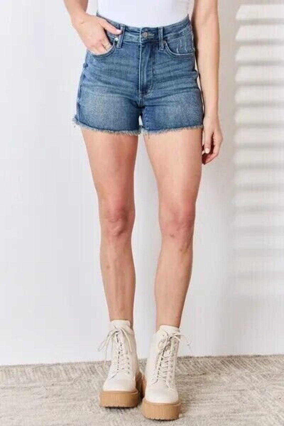 Plus Judy Blue HW Tummy Control Short Inseam Bootcut main image 1