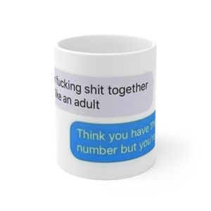 Taza de número equivocado - Tazas con refranes - Tazas con chistes - Tazas divertidas - Tazas con texto - Taza sarcástica - Taza Meme - Taza de regalo