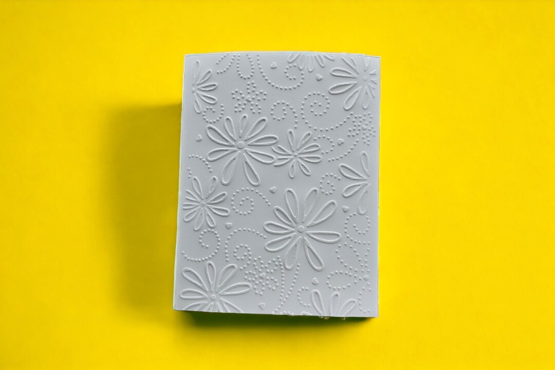 Embossed Floral Card Panel: A2 Textured Cardstock (4.25x5.5) - Etsy