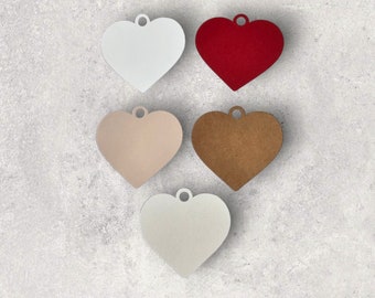 Heart Shaped Shimmer Cardstock Gift Tags: Handmade Favor Tags