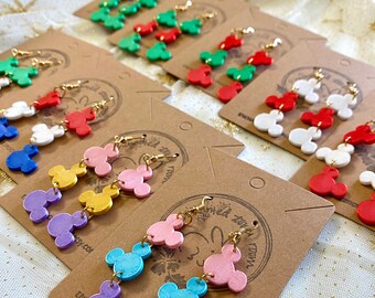 Boucles d'oreilles pendantes Mickey Mouse des Fêtes Boucles d'oreilles pendantes Mickey Puces d'oreilles Mickey Puces d'oreilles Mickey Puces d'oreilles Mickey Mouse Boucles d'oreilles Disney