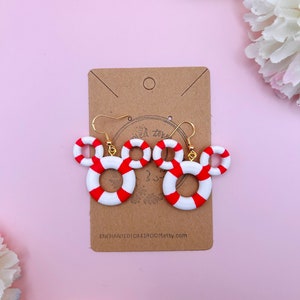 Mickey Lifesaver Earrings Disney Cruise Earrings Mickey Earrings Disney Earrings Mickey Mouse Earrings Disney Accessories Disneybound