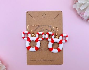 Mickey Lifesaver Earrings Disney Cruise Earrings Mickey Earrings Disney Earrings Mickey Mouse Earrings Disney Accessories Disneybound