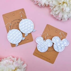 Epcot Spaceship Earth Earrings Epcot Earrings Disney Earrings Disney World Earrings Epcot Ball Earrings  Disney Accessories Mickey Mouse D4