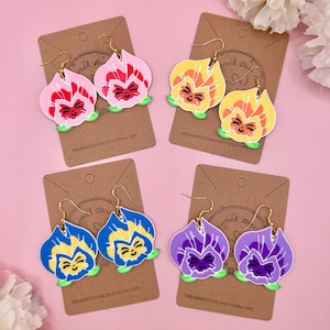 Alice in Wonderland Pansies Earrings Disney Accessories Disney Earrings Pansies Earrings Disneyland Earrings Disney Flower Earrings G3