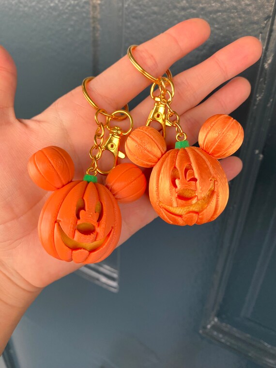 Mickey Pumpkin Keychain Mickey Jack O Lantern Bag Charm Mickey