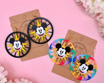 Micky's Fun Wheel Statement Ohrringe Micky's Fun Wheel Ohrringe Micky Maus Ohrringe Micky Maus Ohrringe Disney Ohrringe D3