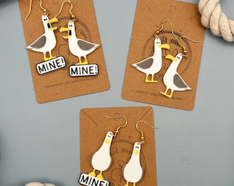 Seagull Earrings Mine Pixar Finding Nemo Earrings 3D Printed Pixar Earrings Finding Dory Earrings Disney Earrings Disneybound Accessories F3