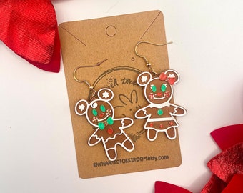 Peperkoekoorbellen Mickey en Minnie: 3D-geprinte kerstvakantieoorbellen