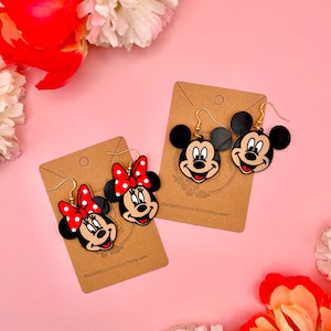 Mickey Earrings Minnie Earrings Disney Earrings Disney Accessories Disneybound World Fab Five Mickey Mouse Earrings Minnie Mouse Earrings A2