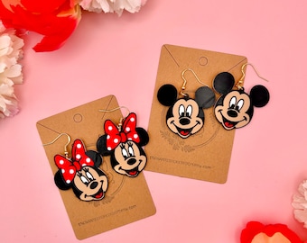 Micky Ohrringe Minnie Ohrringe Disney Ohrringe Disney Accessoires Disneybound World Fab Five Micky Maus Ohrringe Minnie Maus Ohrringe A2