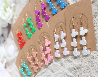 Mickey Mouse-oorbellen Mickey-hangoorbellen Mickey-stekers Mickey-oorbellen Mickey Mouse-oorbellen Disney-oorbellen oorknopjes