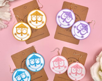It's a Small World Statement Earrings It's a Small World Earrings It's a Small World Face Earrings  Disneyland Earrings Small World Face D5