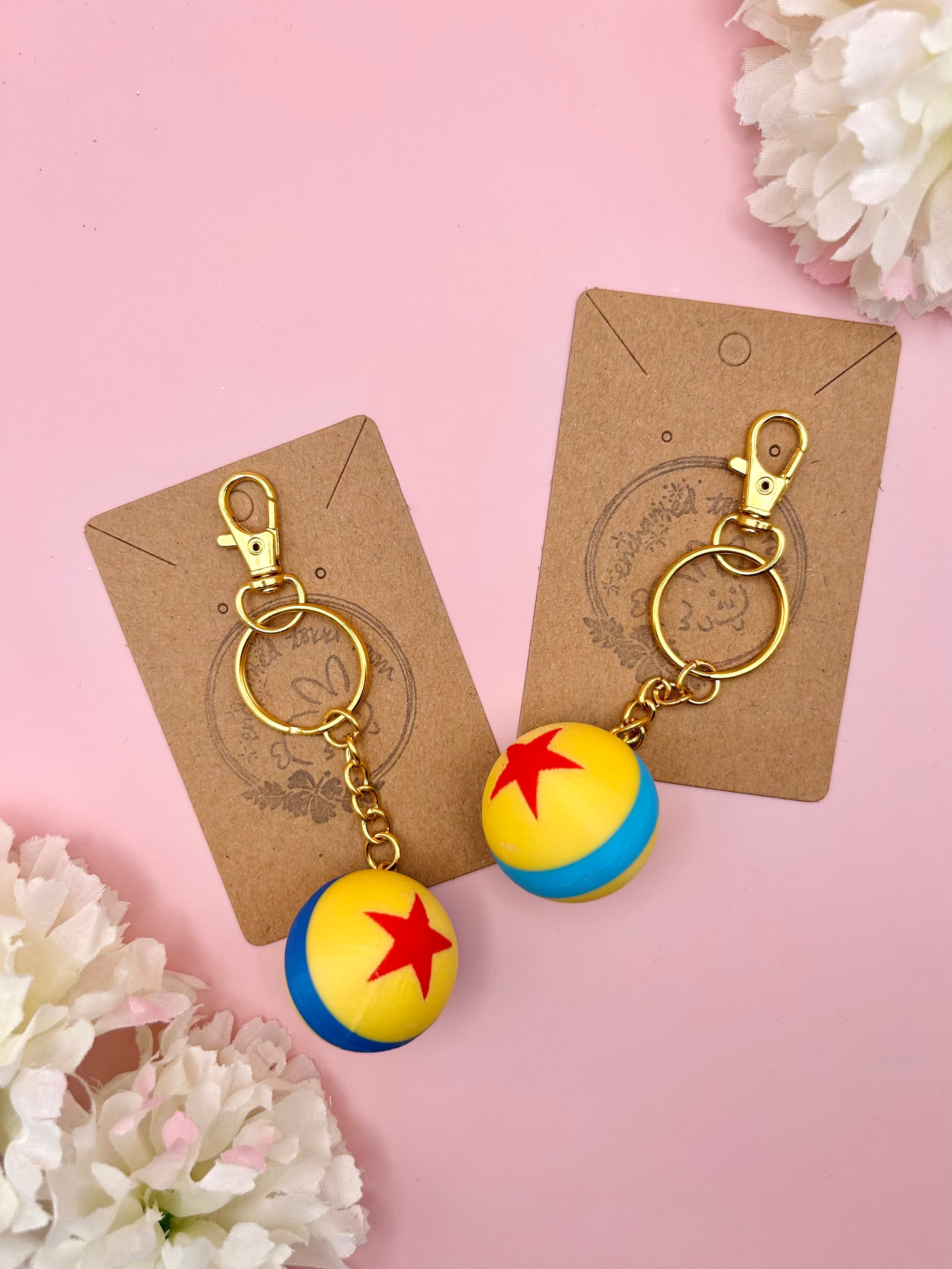 Pixar Ball Keychain Luxo Ball Keychain 3D Printed Pixar ball Charm Toy Story Keychain Disney Charm Disneybound Toy Story Charm Pixar Charm