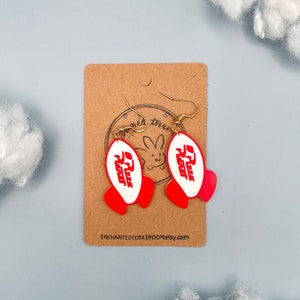 Pixar Pizza Planet Rocket Earrings Pizza Planet Earrings 3D Printed Red Rocket Earrings Toy Story Earrings Disney Handmade Pixar Earrings