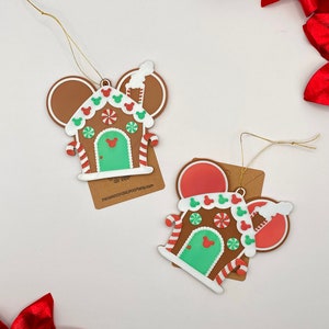 Mickey Gingerbread House Ornament Gingerbread Mickey Mouse Ornament Disney Christmas Ornament Christmas Ornament Disney Holiday Ornament