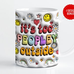 Modèle de sublimation d&#39;emballage de tasse trop populaire à l&#39;extérieur, modèles 11 oz et 15 oz, presse à tasses Cricut PNG, téléchargement numérique