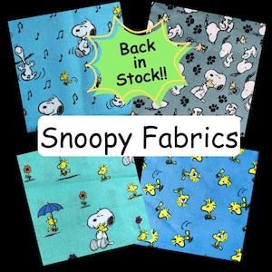 PEANUTS SNOOPY FABRIC | Sold by the Half Yard! | Continuous