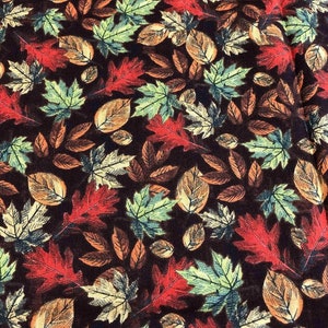 Fall  Leaves Fabric, 100% Cotton Fabric, Sewing, quilting fabric, autumn fabric, fall leaf, seasonal fabric