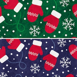 Weihnachts-Fäustlingsstoff, 100 % Baumwollstoff, Nähen, Quiltstoff, Stoff-Massenvorrat, Weihnachtsstoff, blauer Weihnachtsstoff