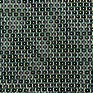 Vintage Green Geometric Fabric, cotton fabric, Sewing, green fabric, vintage fabric, OOP fabric