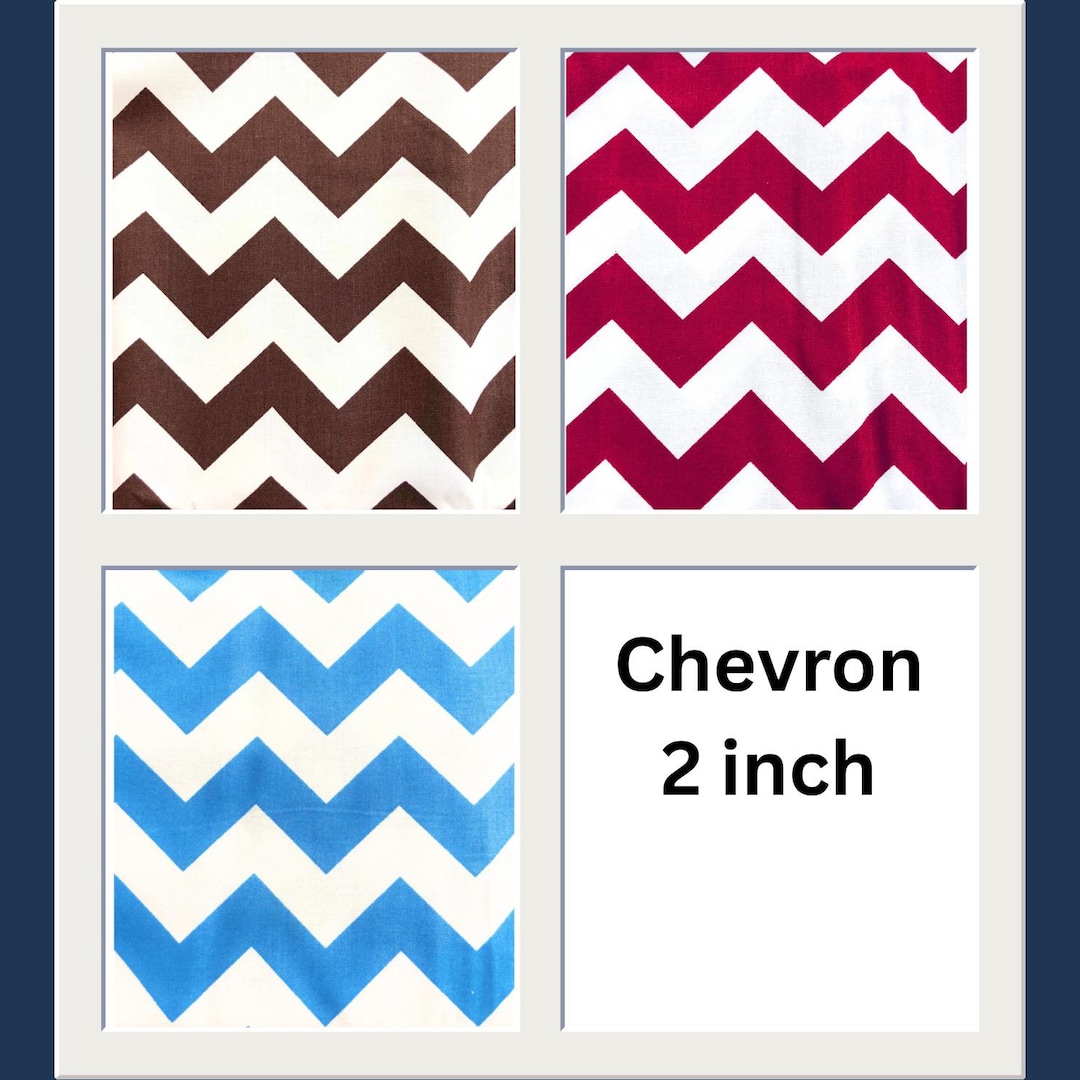 DISCOUNT Large Chevron Fabric, 100%cotton Fabric, Sewing, Quilting ...