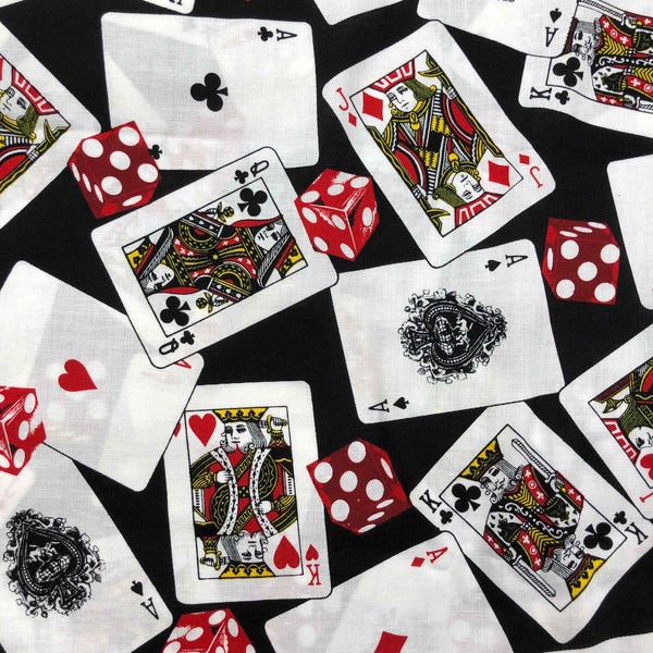 Poker Casino Print Pattern Quilt
